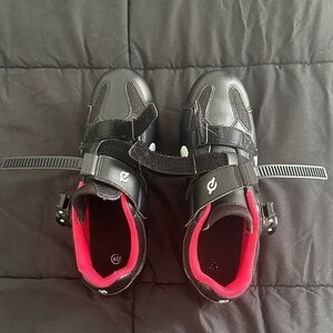 Peloton Black and Pink Cycling Shoes